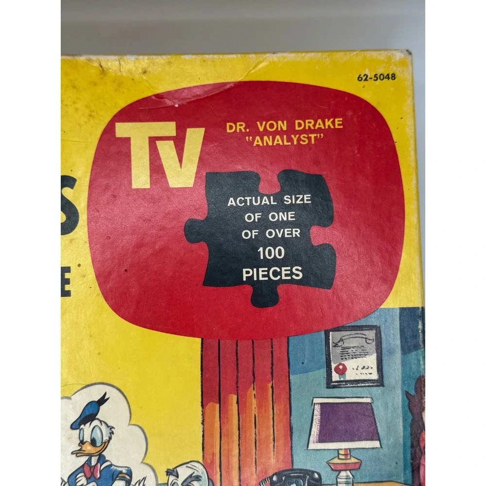 Vintage‎ Walt Disney Picture Puzzle Jaymar Dr Von Drake 100 Pieces MCMLXII